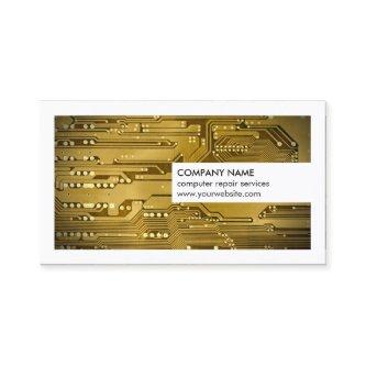 Modern White Gold Circuit Board Computer Repair