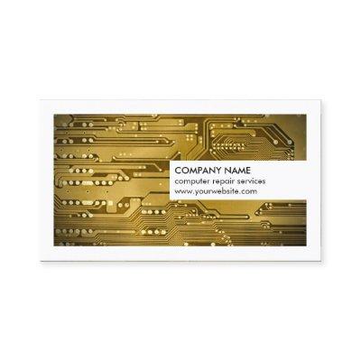 Modern White Gold Circuit Board Computer Repair