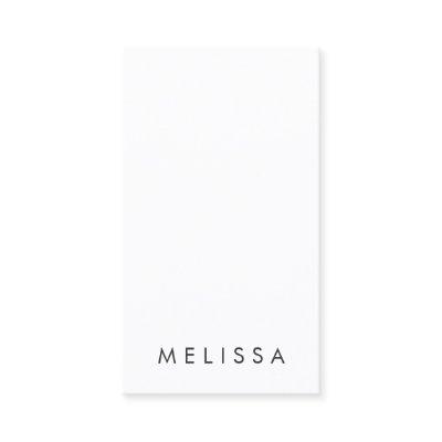 Modern white minimalist professional vertical