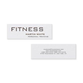 Modern White Personal Trainer Gym Bodybuilding Mini