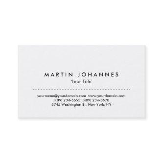 Modern white plain professional