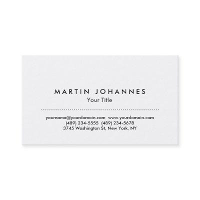 Modern white plain professional