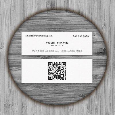 Modern White QR Code Mini