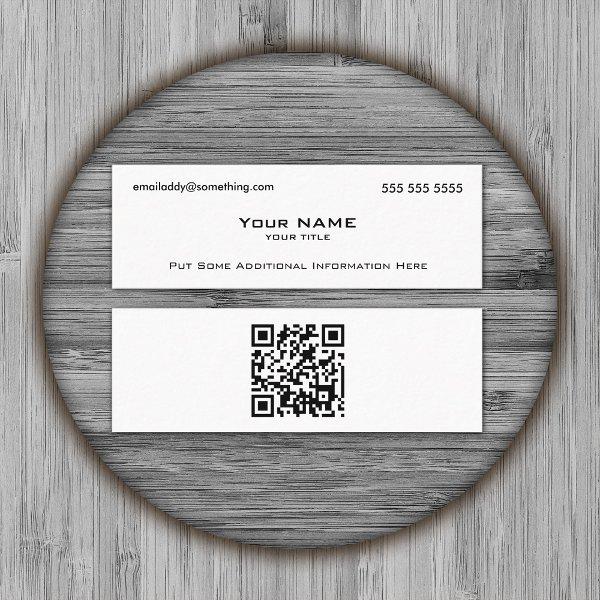 Modern White QR Code Mini