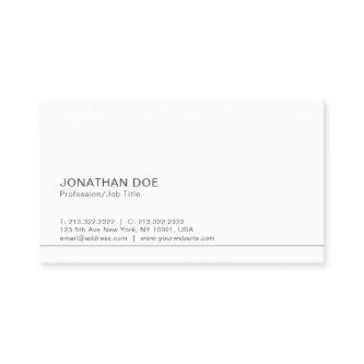 Modern White Simple Plain Professional Elegant