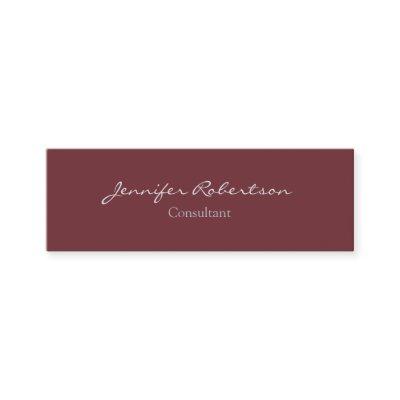 Modern Wine Red Color Plain Unique Slim Mini