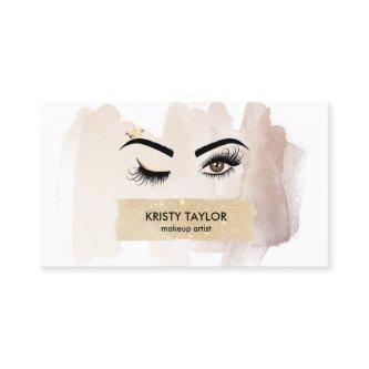 modern wink eyes with crown long lashes