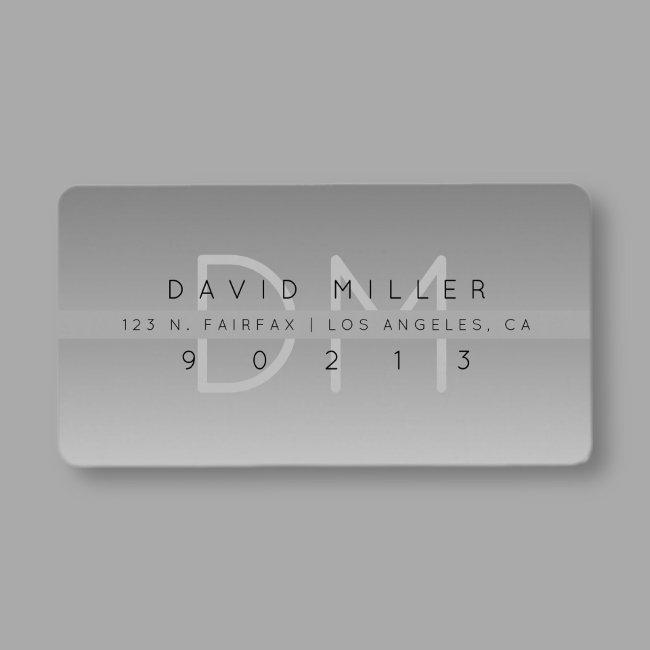 Modernistic Return Address Label