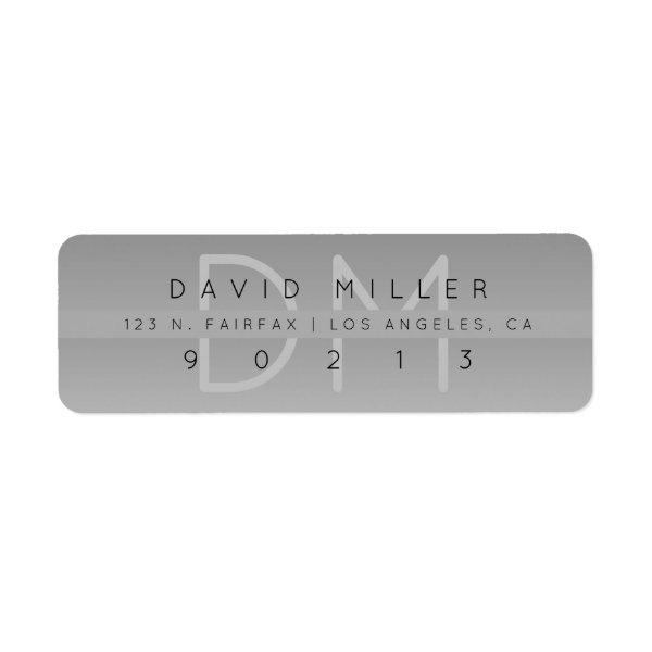 Modernistic Return Address Label