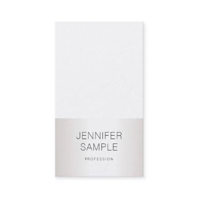 Modish Sleek Silver Design Professional Plain
