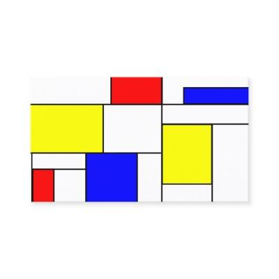Modrian Modern Primary Colors
