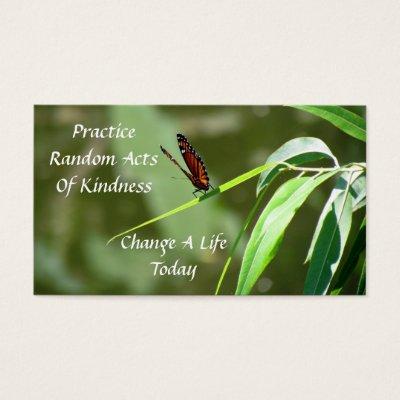 Monarch Butterfly  Random Acts of Kindness Card