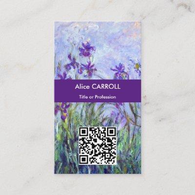 Monet - Lilac Irises / Iris Mauves - QR Code