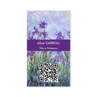 Monet - Lilac Irises / Iris Mauves - QR Code