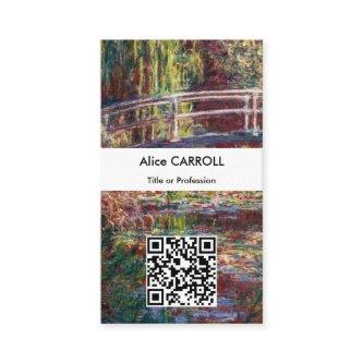 Monet - Water Lily pond, Pink Harmony - QR Code