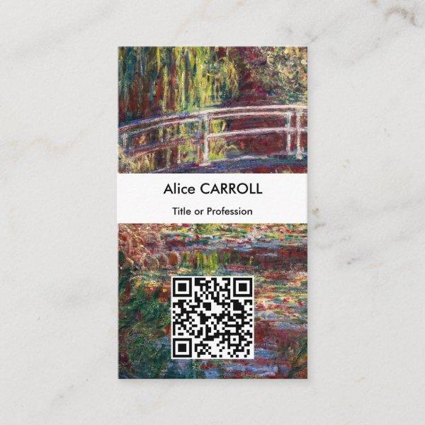 Monet - Water Lily pond, Pink Harmony - QR Code
