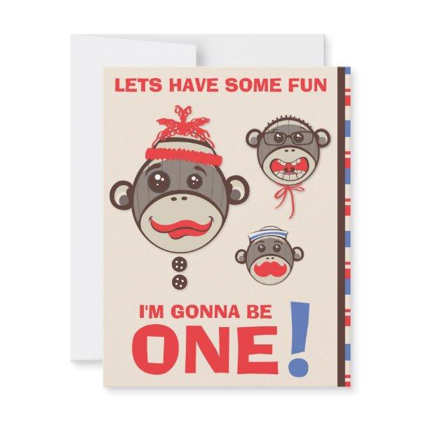 Monkey Business Birthday Party Invitation