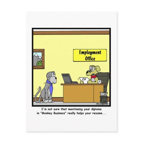 Monkey Business Postcard