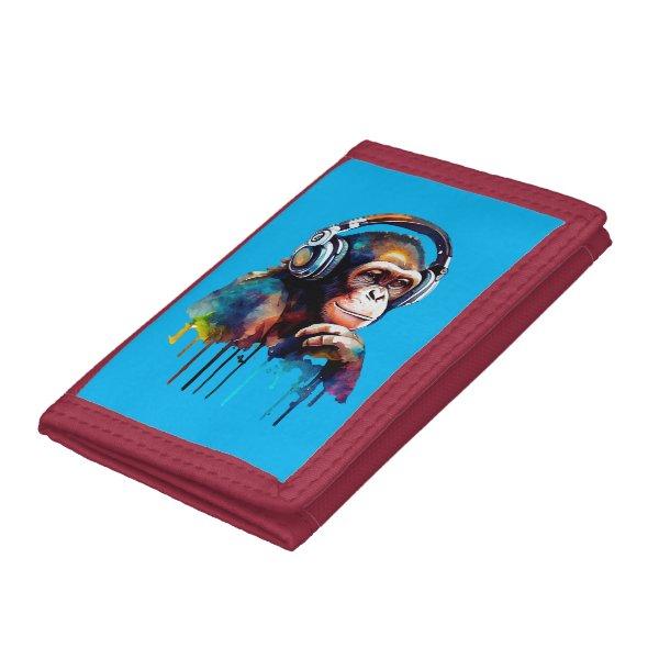 Monkey Business Trifold Wallet