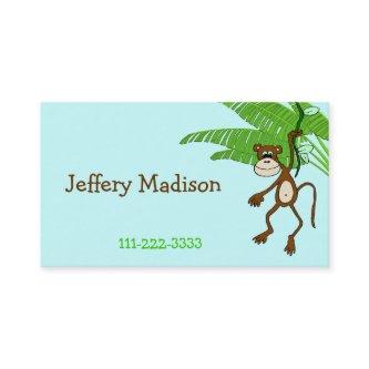 Monkey Children's Calling Card