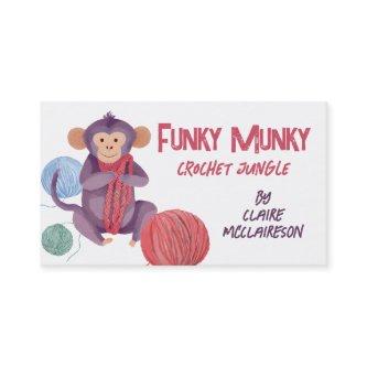 Monkey yarn knitting crochet homespun packaging