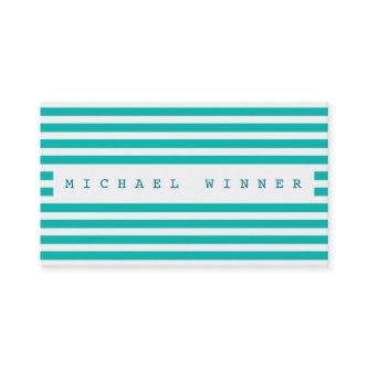 Monochromatic Mint Blue Pastel White Stripes Vip