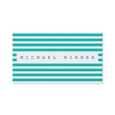 Monochromatic Mint Blue Pastel White Stripes Vip