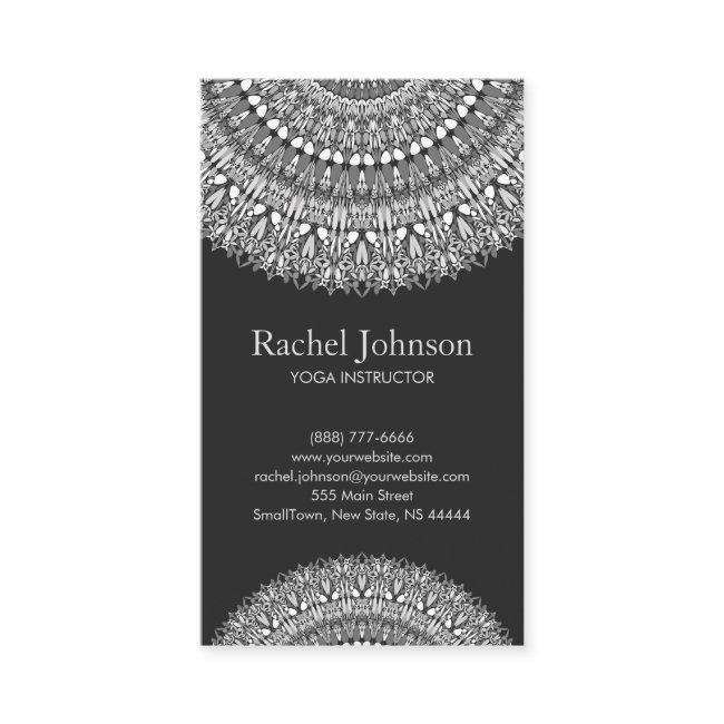 Monochrome Floral Mandala Ornament