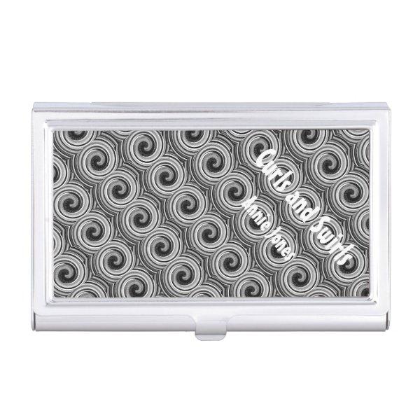 monochrome swirls modern hairdressers contempory  case