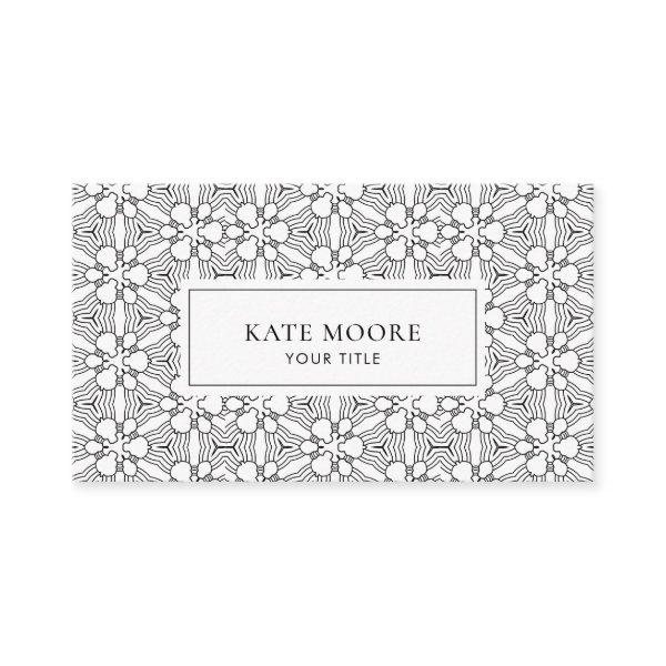 Monogram Abstract Geometric Pattern