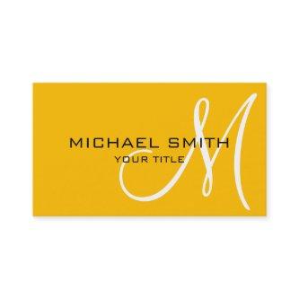 Monogram Amber color background