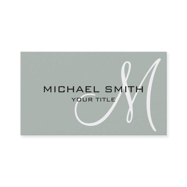 Monogram Ash grey color background