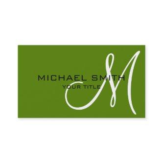 Monogram Avocado color background