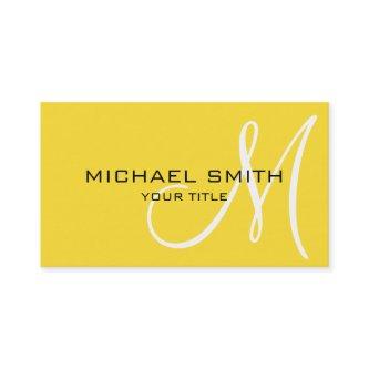 Monogram Banana yellow color background