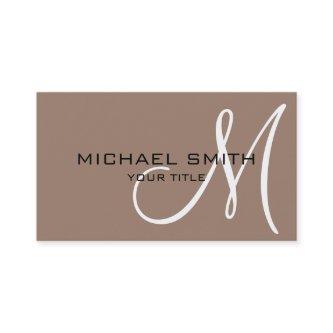 Monogram Beaver color background