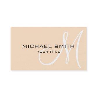 Monogram Bisque color background