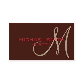 Monogram Black bean color background