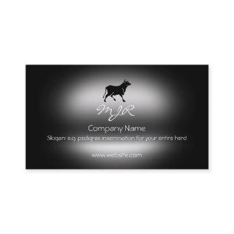 Monogram, Black Bull Silhouette, metallic-effect