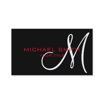 Monogram Black color background