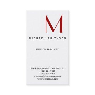 Monogram Black White Modern Simple