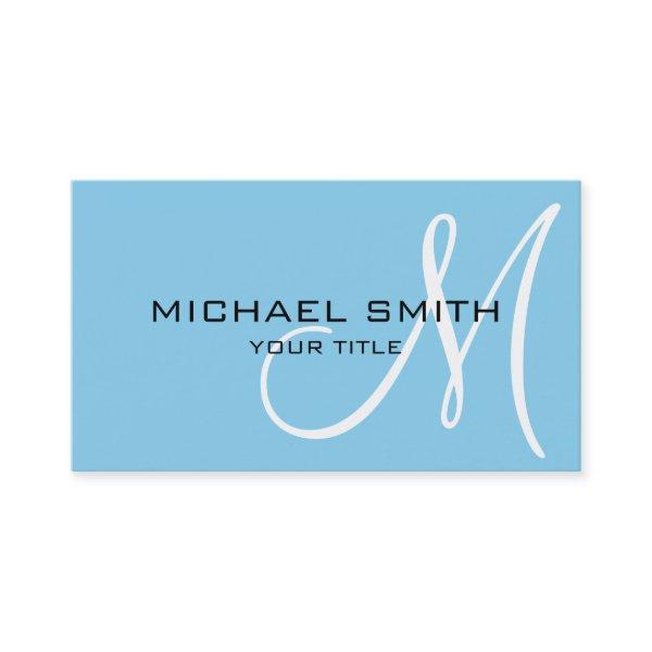Monogram Blizzard blue color background