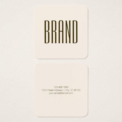Monogram, Brand or Business Name | Off-white Brown