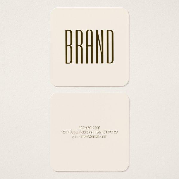 Monogram, Brand or Business Name | Off-white Brown