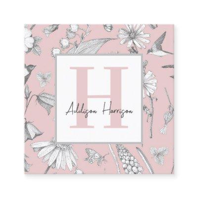 Monogram Calling Card, Monogram Enclosure Cards
