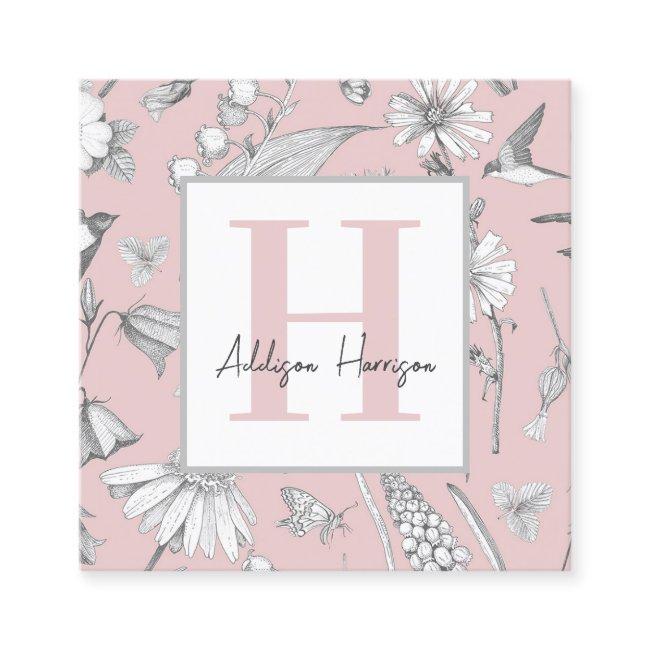 Monogram Calling Card, Monogram Enclosure Cards