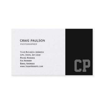 Monogram Chic White Black