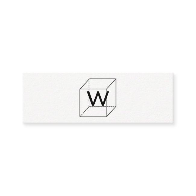 Monogram Cubed / corporate Mini
