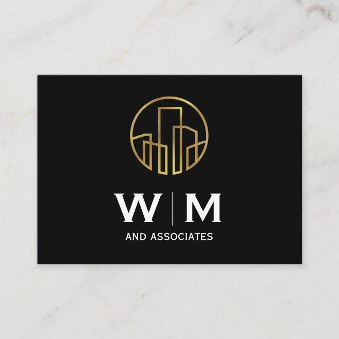Monogram | Executive | Golden Buildings Icon