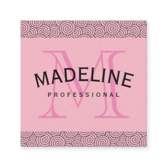 Monogram Fancy Pattern Square