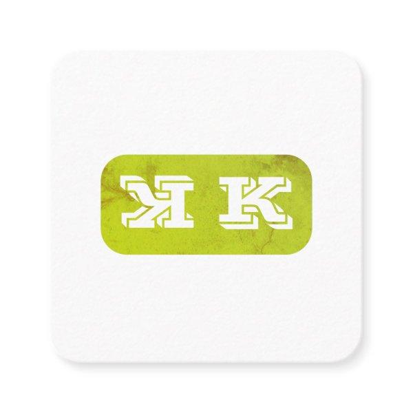 Monogram Flip (green rustic) Square